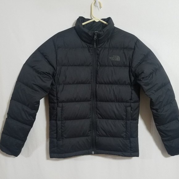 men's black north face puffer coat